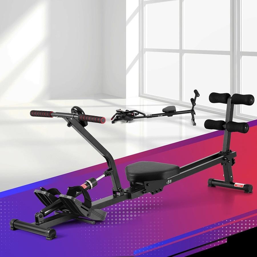 everfit hydraulic rowing machine rower 12 levels resistance exercise fitness gym cardio everfit hydraulic rowing machine rower 12 levels resistance exercise fitness gym cardio