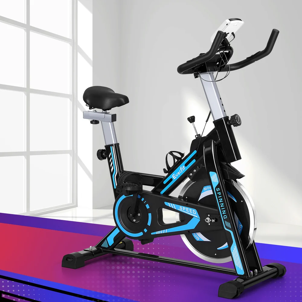 everfit spin bike exercise bike 13kg flywheel fitness 150kg capacity everfit spin bike exercise bike 13kg flywheel fitness 150kg capacity